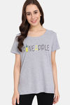 Rosaline Bloom Fest Knit Cotton Top (Pack of 2) -  Green Grey — thumbnail 2